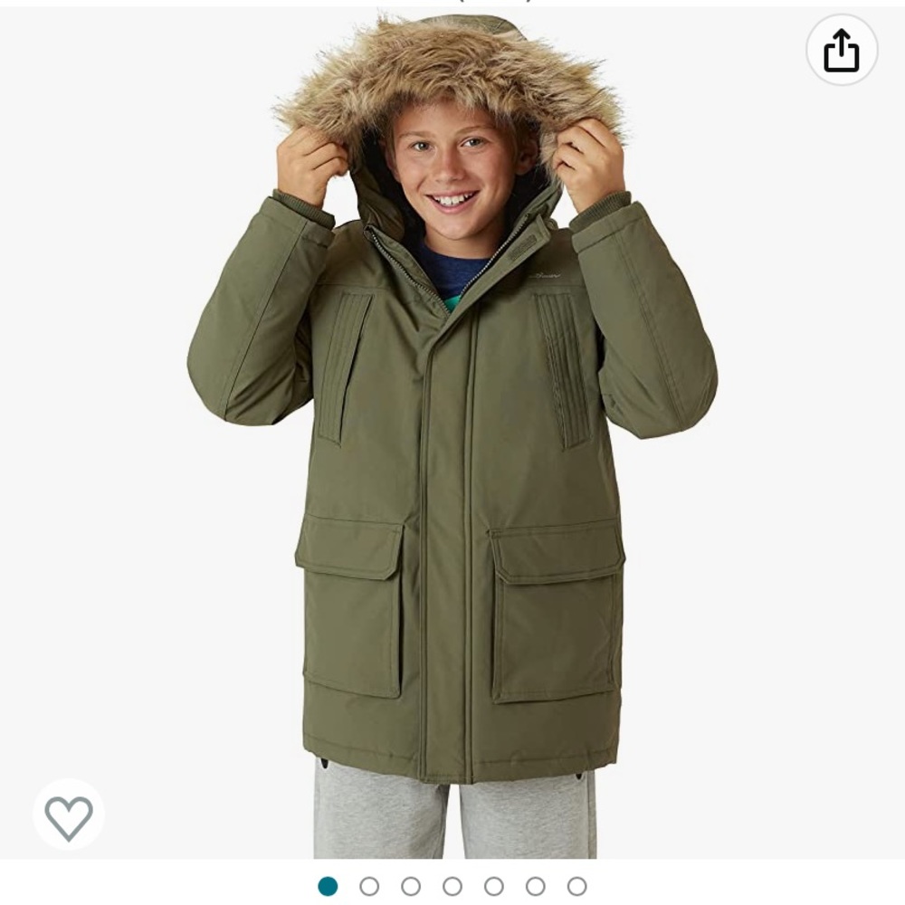 Eddie Bauer Boys' Winter Coat – Waterproof Heavyweight Down Parka Jacket Hood